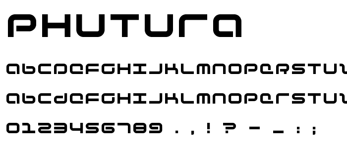 Phutura font
