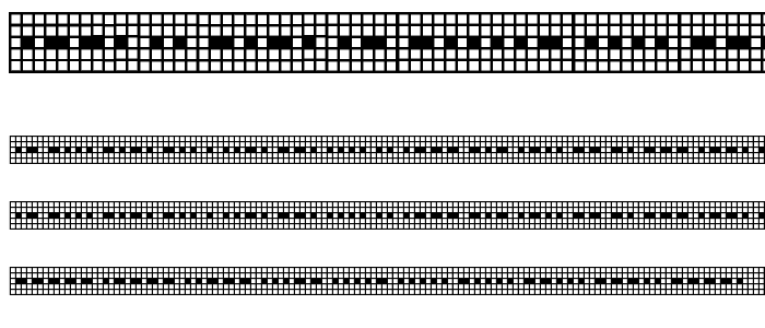 Pica Hole  1890 Morse font