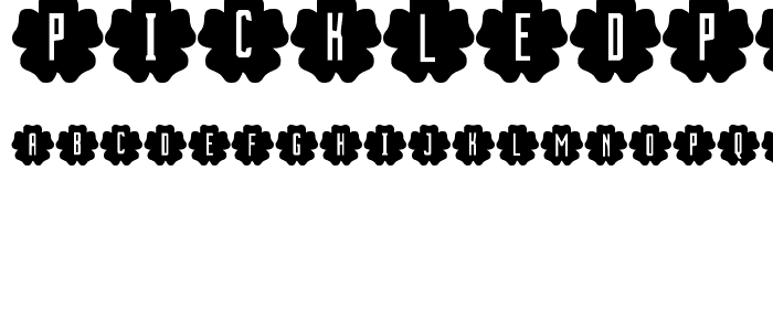 PickledPansies font