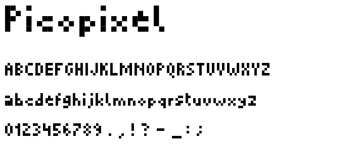 Picopixel font