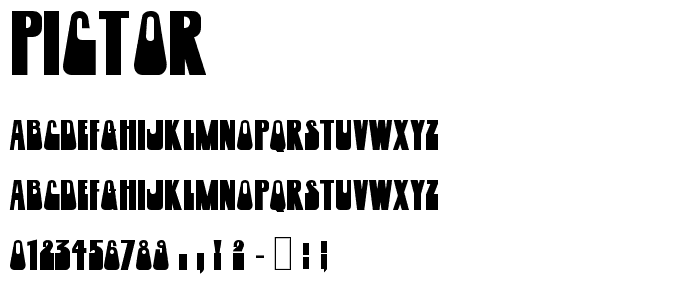 Pictor font