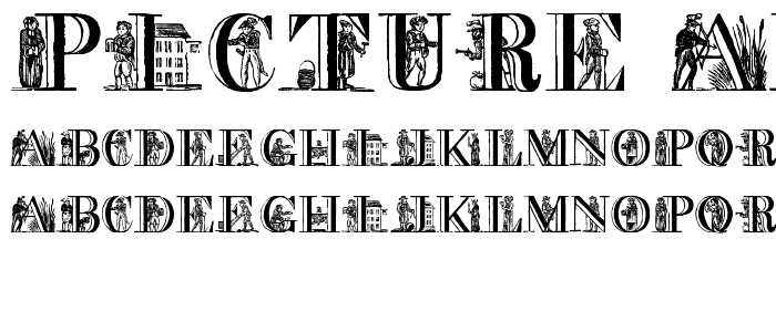 Picture Alphabet font
