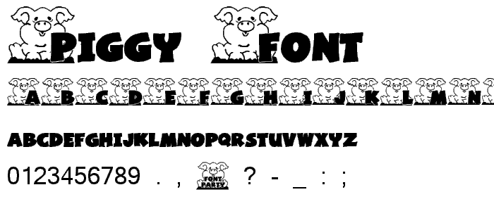 Piggy Font font