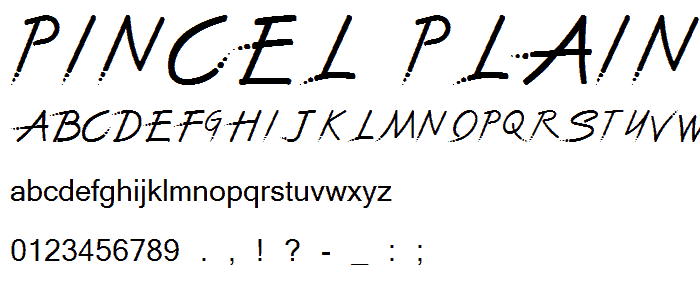 Pincel 2 Plain font