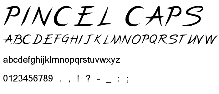 Pincel Caps font