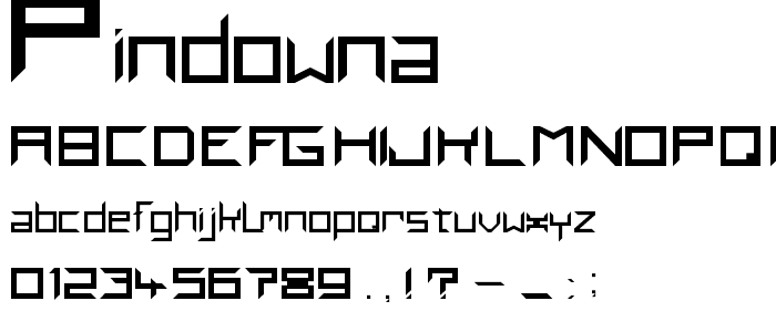 PindownA font