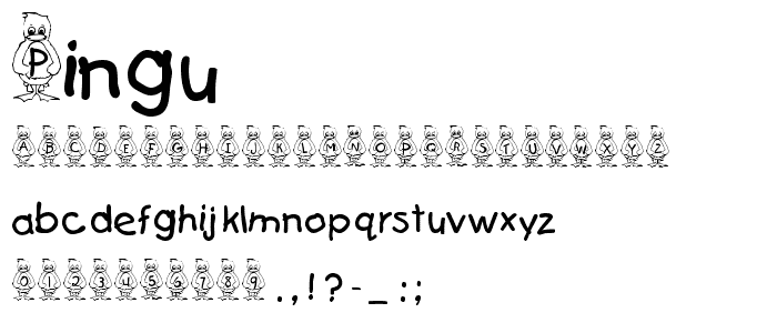 Pingu font