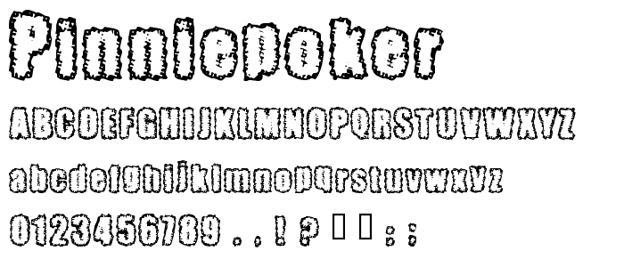 Pinniepoker font