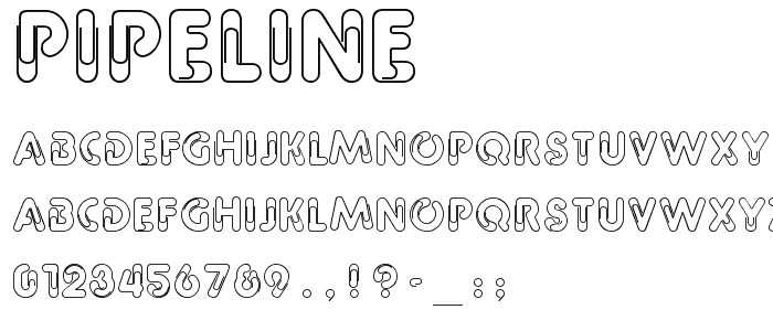 Pipeline font