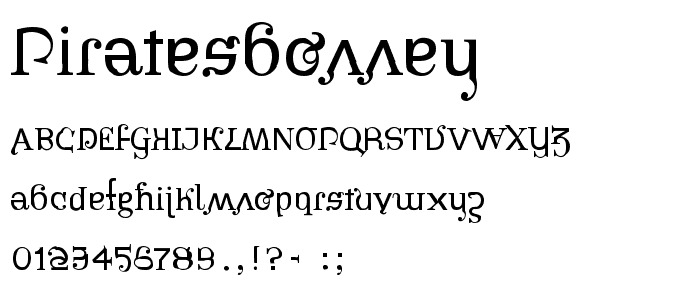 PiratesBonney font