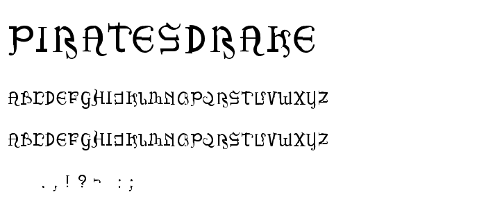 PiratesDrake font