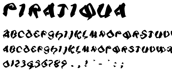 Piratiqua font