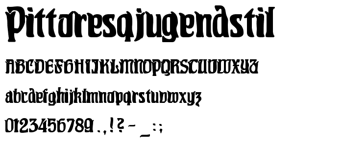 PittoresqJugendstil font