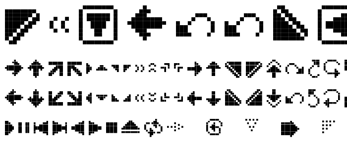 PixArrows font