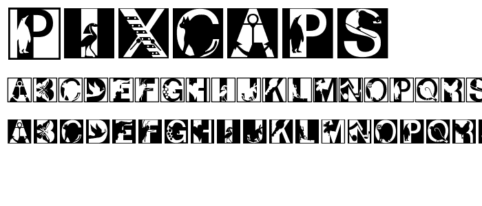 PixCaps font