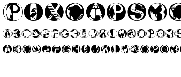 PixCapsRound font