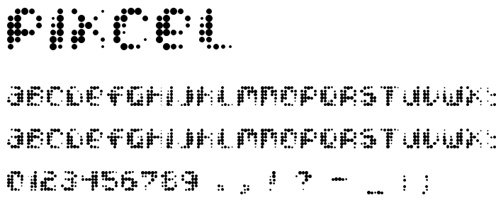 Pixcel font