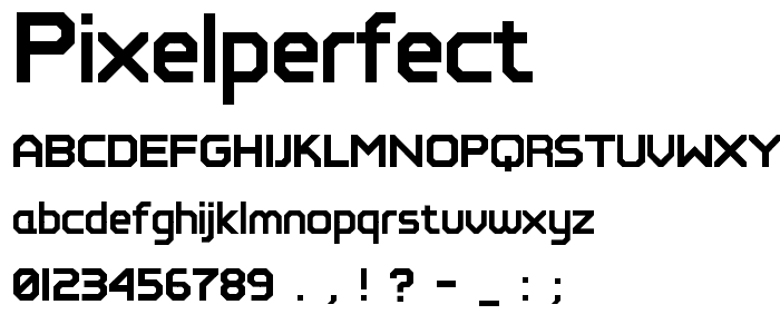 PixelPerfect font