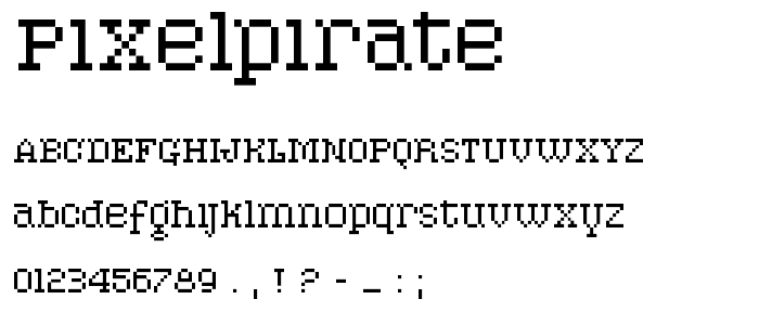 PixelPirate font