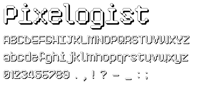 Pixelogist font