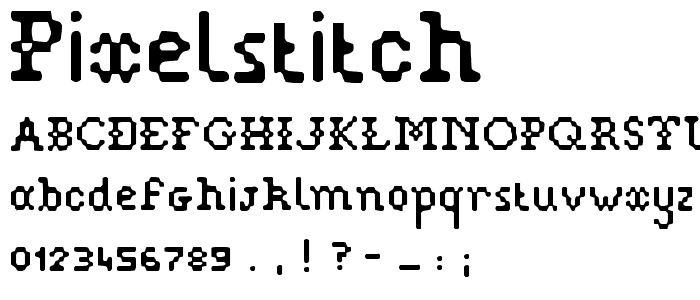 Pixelstitch font