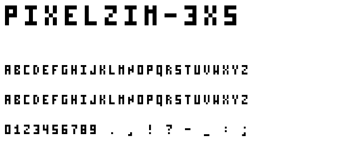 Pixelzim 3x5 font