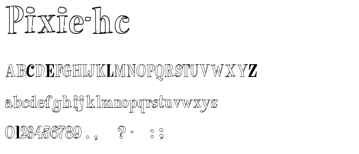 Pixie HC font