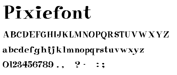 PixieFont font