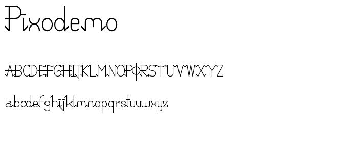 PixoDemo font