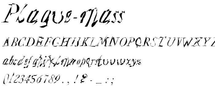 Plague Mass font