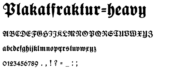 PlakatFraktur-Heavy police