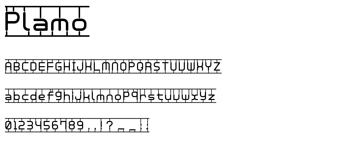 Plamo font