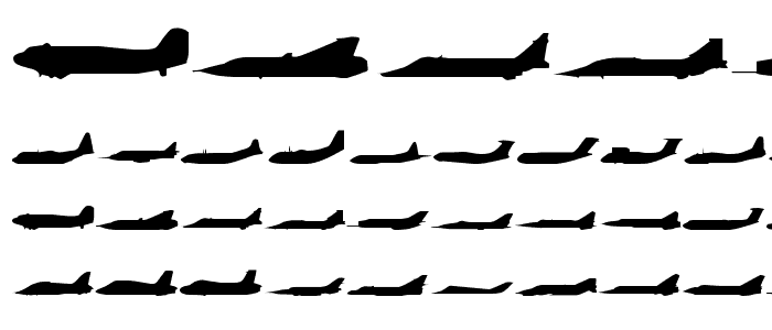 Planes-S-Modern font