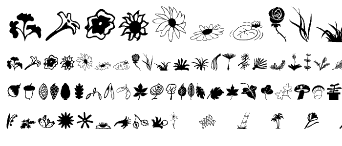 Plants font