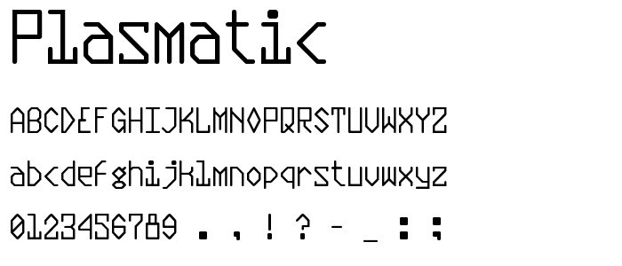 Plasmatic font