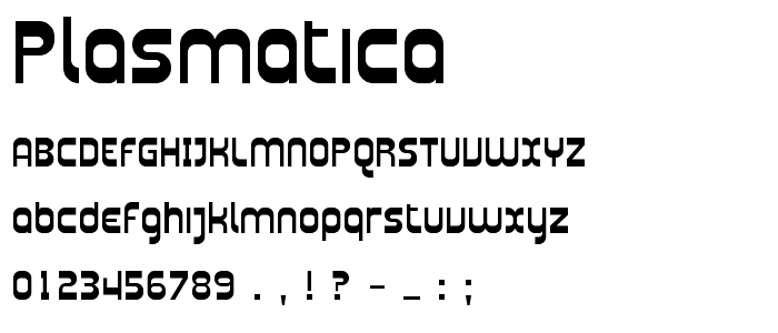 Plasmatica font