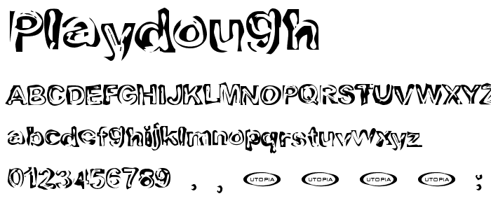 Playdough font