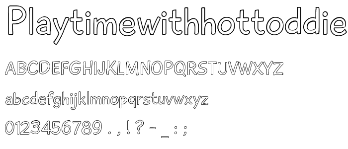 PlaytimeWithHotToddies3D font