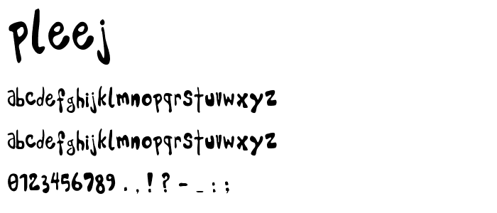 Pleej font