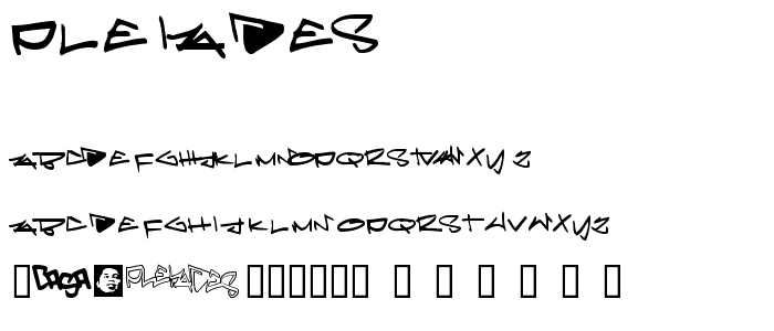 Pleiades font