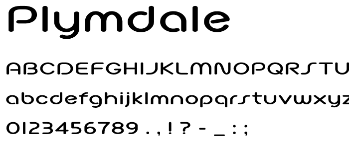 Plymdale font
