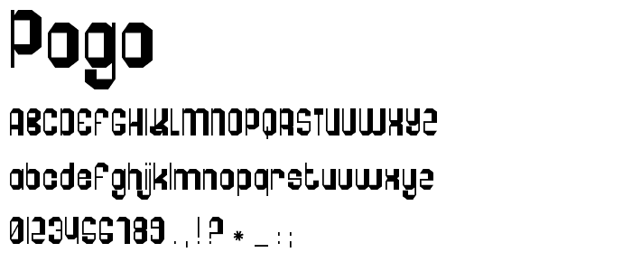 Pogo font