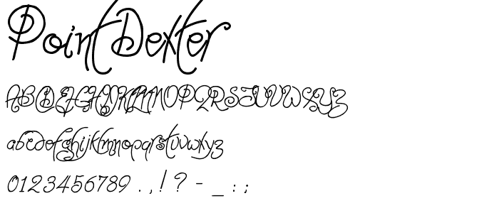 Point-Dexter font