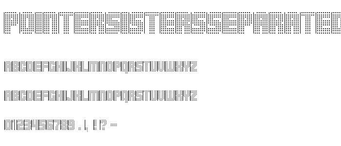 PointerSistersSeparated font