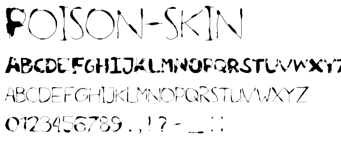 Poison Skin font
