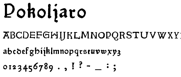 Pokoljaro font