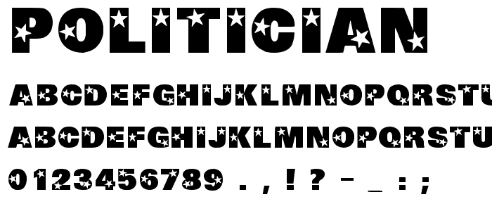 Politician font