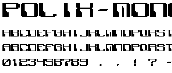 Polix Mono Regular font