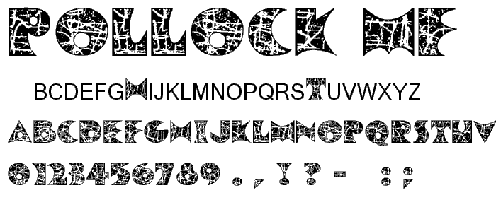 Pollock MF font