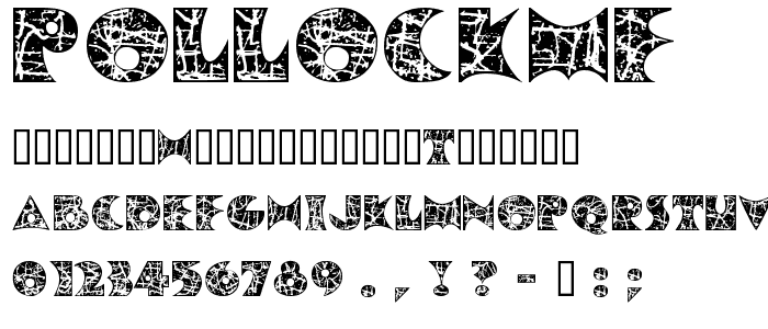 PollockMF font